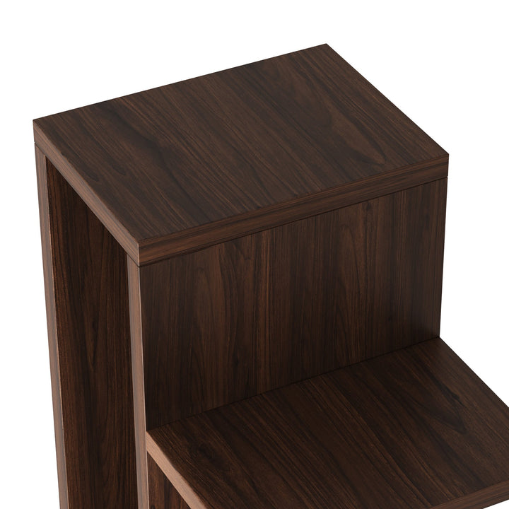 RAZU Chiaroscuro Series Mirage Estante Vertical Invisível Plywood Nogueira 9 Prateleiras