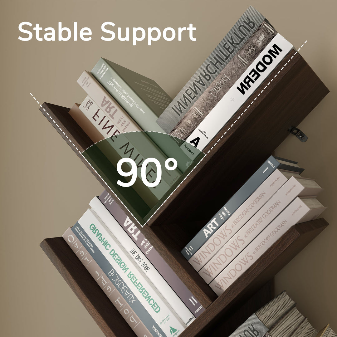 Estante Vertical em Forma de Árvore Razu com Armário de Armazenamento