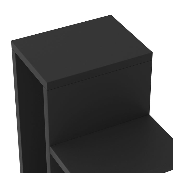 RAZU Series Mirage Estante Vertical Invisível de Contraplacado Preto 9 Prateleiras