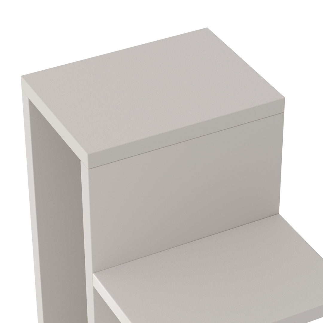 RAZU Série Chiaroscuro Mirage Estante Vertical Invisível Compensado Branco 9 Níveis