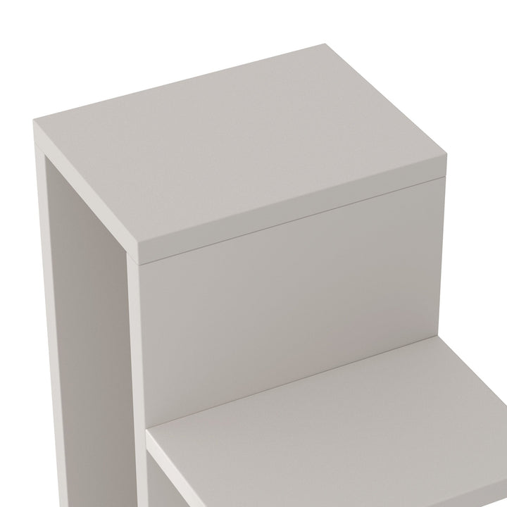 RAZU Série Chiaroscuro Mirage Estante Vertical Invisível Compensado Branco 9 Níveis