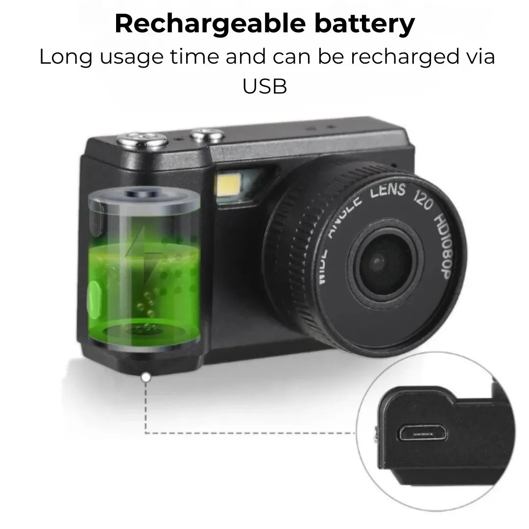 Mini Câmera Retrô - Tazzi