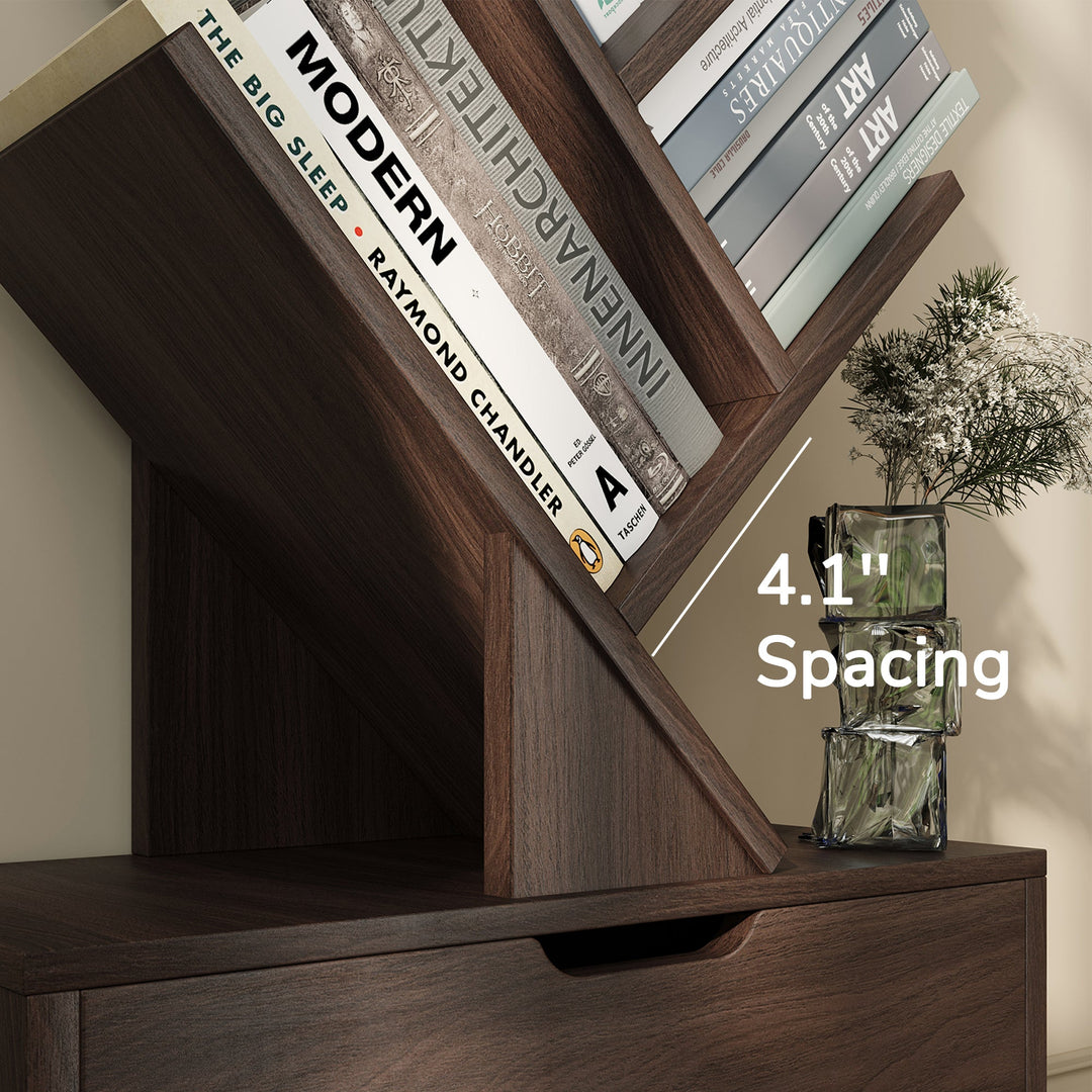 Estante Vertical em Forma de Árvore Razu com Armário de Armazenamento