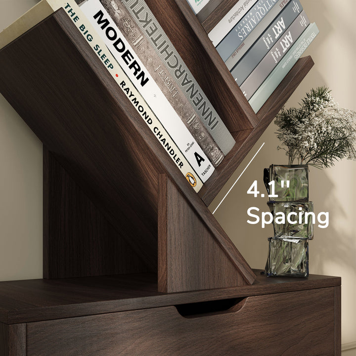 Estante Vertical em Forma de Árvore Razu com Armário de Armazenamento