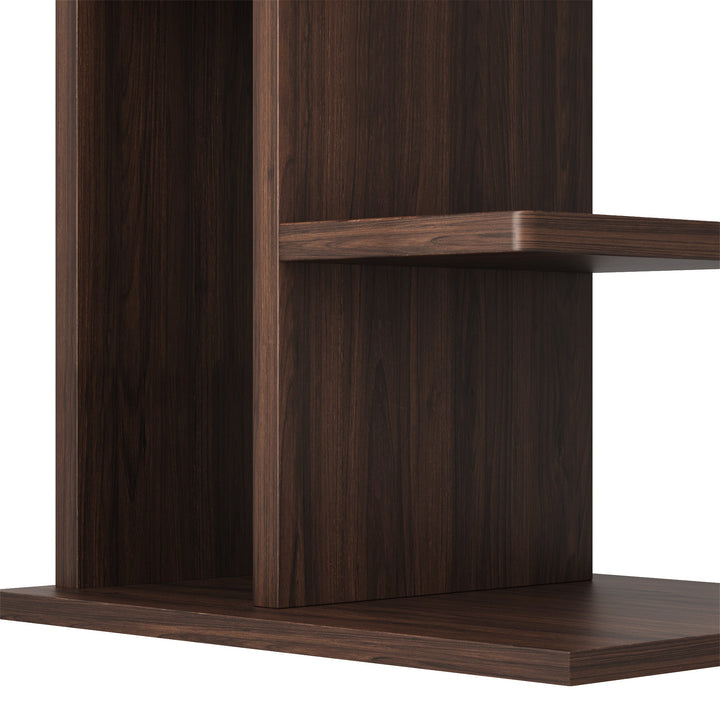 RAZU Chiaroscuro Series Mirage Estante Vertical Invisível Plywood Nogueira 9 Prateleiras