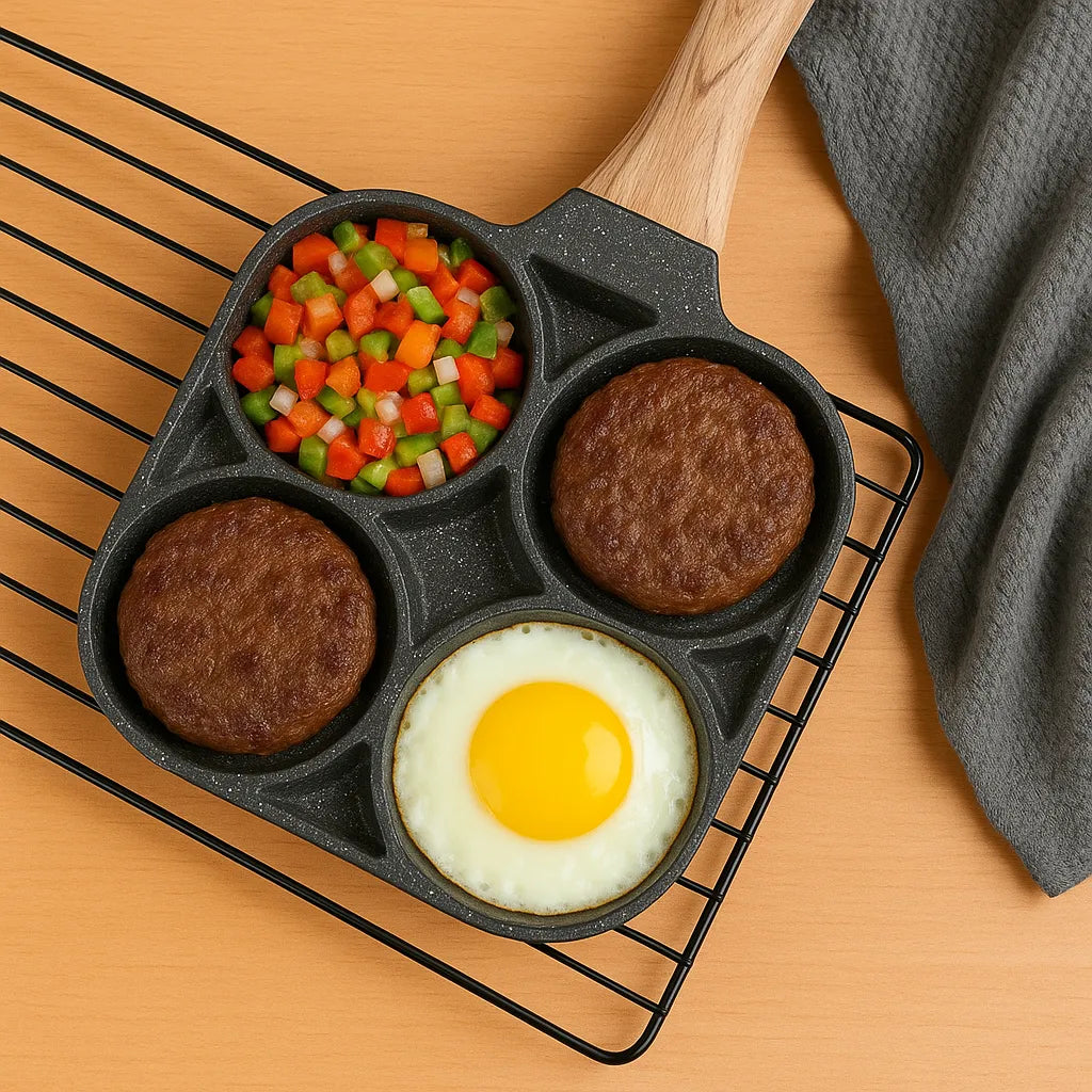 Frigideira Antiaderente 4 Divisórias - Razu