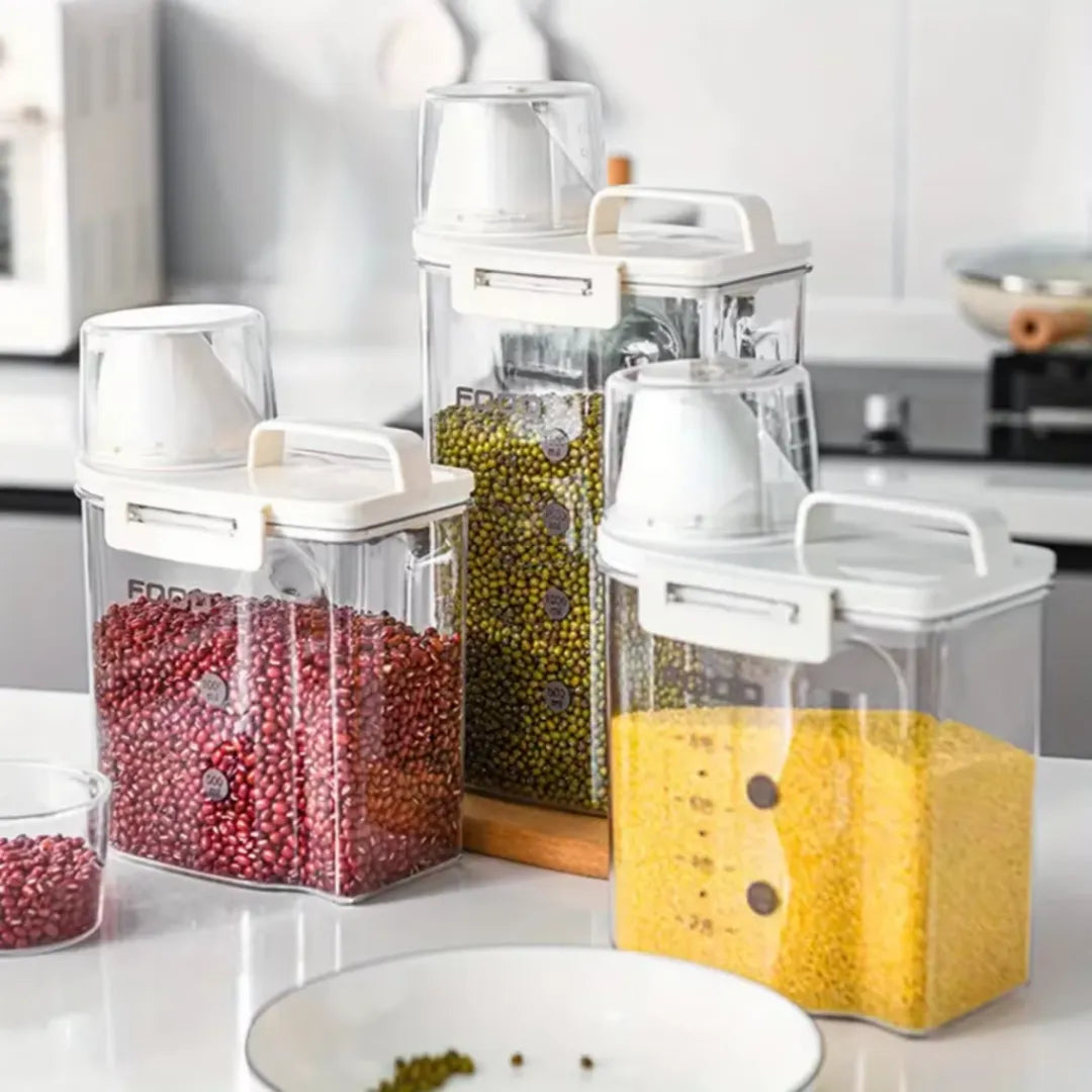 Kit Pote Hermético Multifuncional Copo Medidor - Tazzi