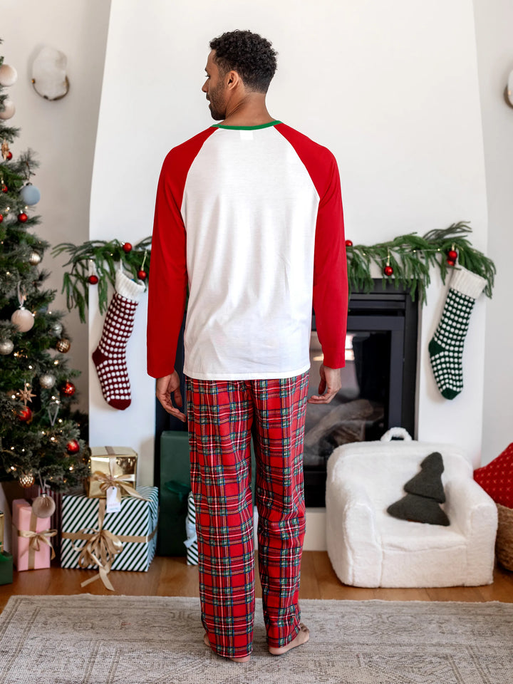 Conjunto de Pijamas em Fleeces para Famílias Harry Potter para o Natal com Meias de Natal Vermelhas