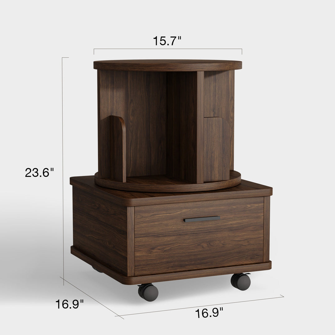 Razu Mesa de Cabeceira com Gavetas de Armazenamento