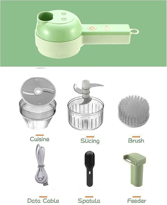 Triturador multifuncional 4 em 1 Tazzi + Brinde Escova de limpeza