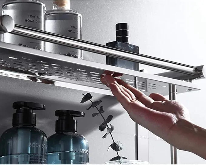 Prateleira Fixa Para Banheiro em Alumínio - Tazzi