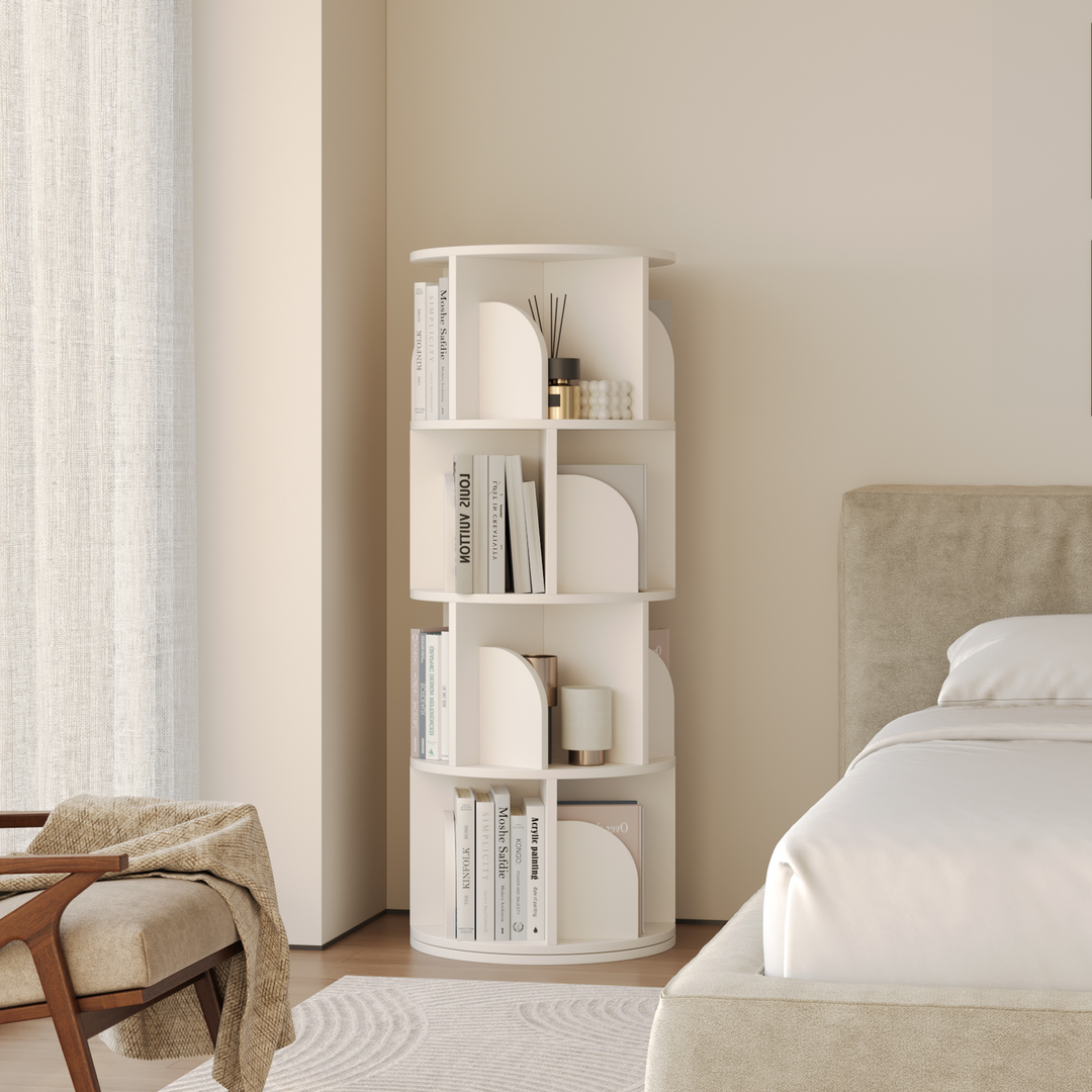 Estante Giratória Razu com Armazenamento Rotativo a 360 Graus