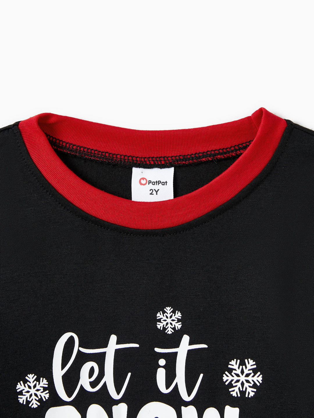 Conjunto de Pijamas de Natal para Famílias com Impressão de Boneco de Neve – PJs de Manga Longa com Meias de Natal – Preto