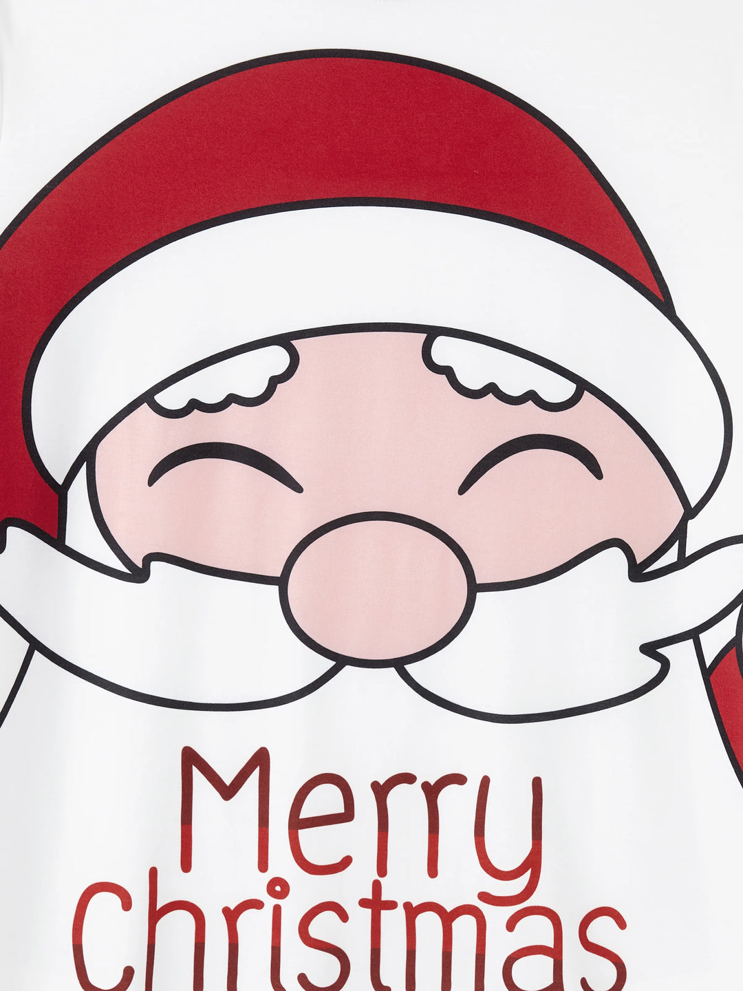 Conjuntos de Pijamas em Branco com Estampa de Pai Natal e Boneco de Neve para toda a Família - T-Shirts de Manga Curta e Calças Curtas Coordenadas