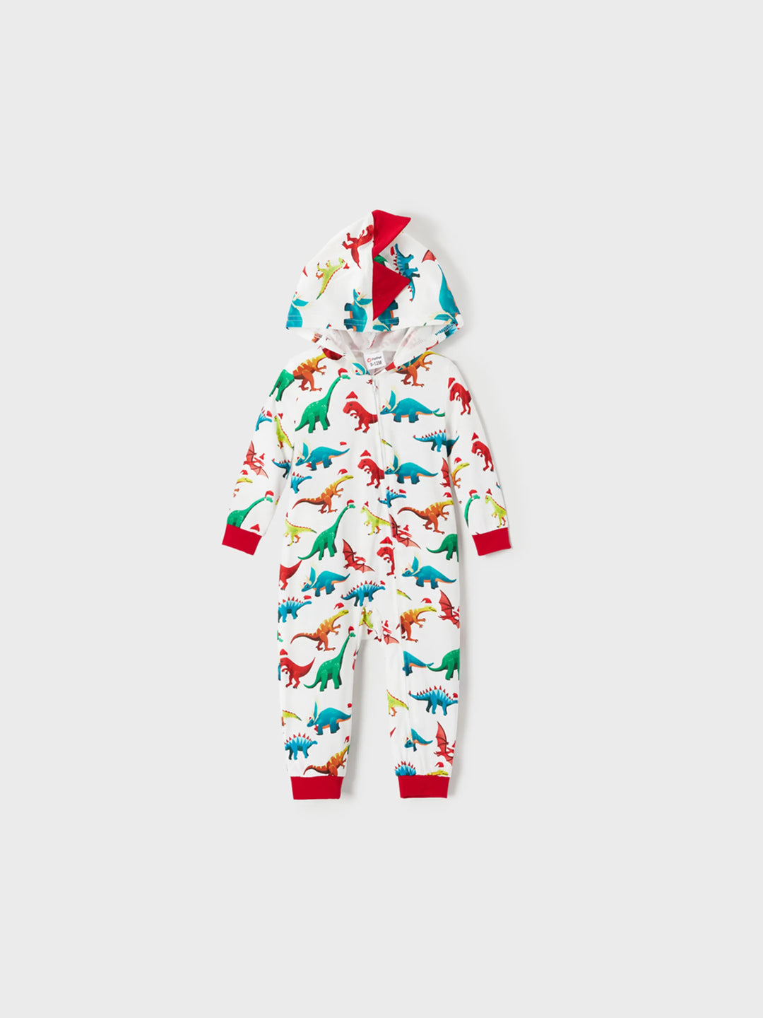 Pijamas de Natal em Família com Design 3D - PJs tipo Onesie com Meias de Natal Multicoloridas