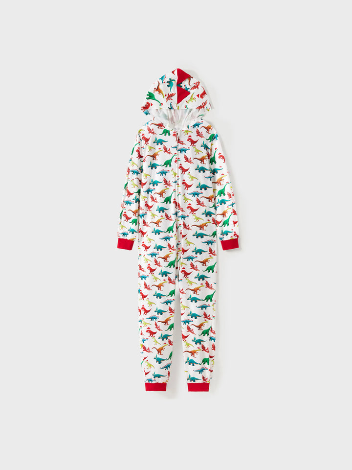 Pijamas de Natal em Família com Design 3D - PJs tipo Onesie com Meias de Natal Multicoloridas