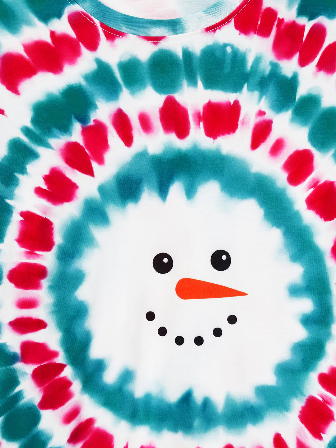 Conjuntos de Pijamas Coloridos Matchy para a Família com Impressão de Boneco de Neve de Natal e Meias Natalícias Multi-coras