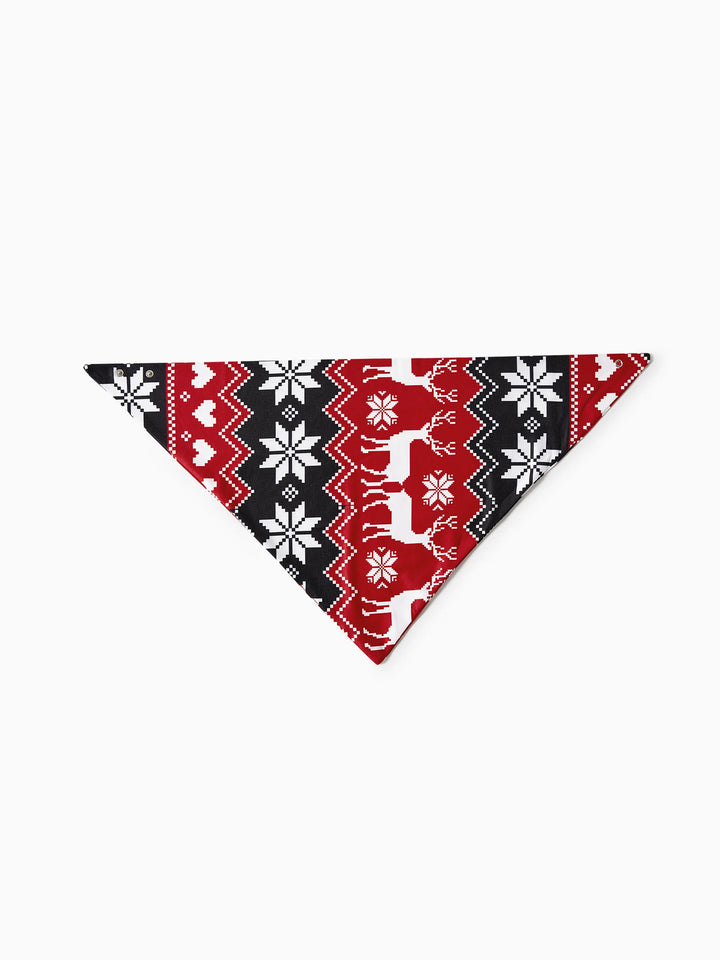 Conjuntos de Pijamas para a Família com Estampa de Renas de Natal e Meias de Natal Pretas