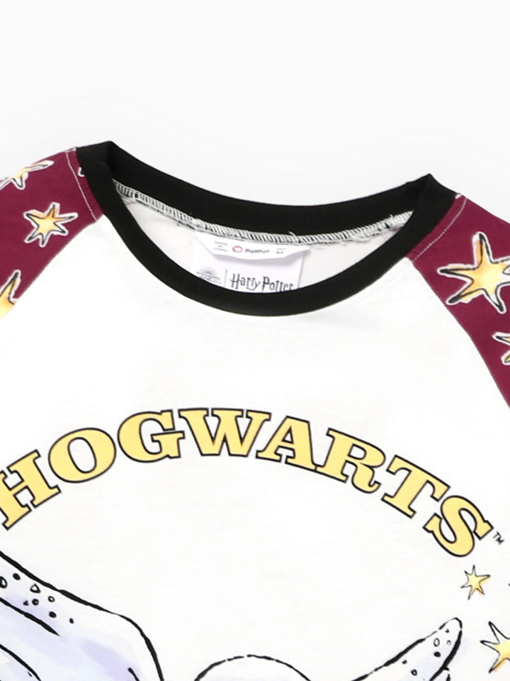 Conjuntos de Pijamas de Natal Matching da Família Harry Potter com Estampa da Hedwig e Meias de Natal