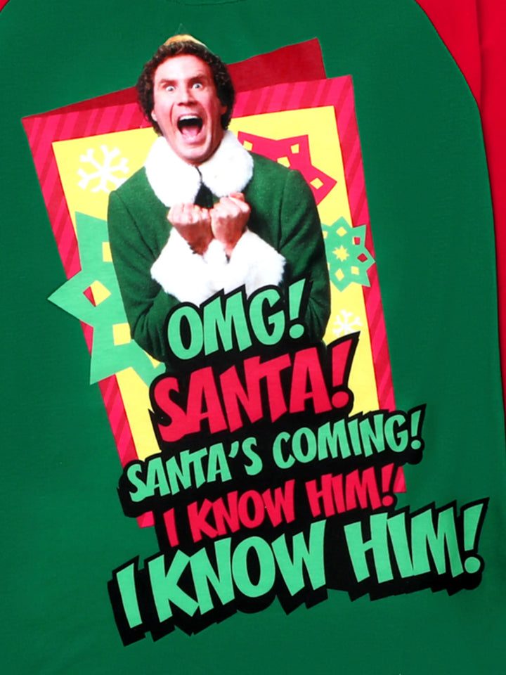 Conjuntos de Pijamas a Condizer para a Família com Impressão de Personagens ELF e Meias de Natal