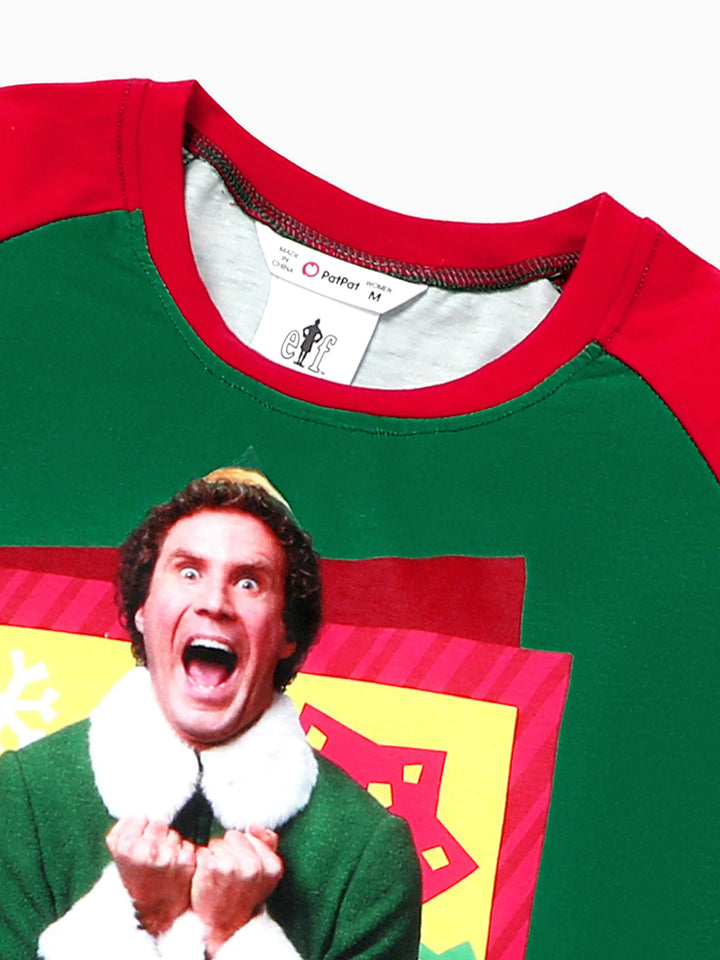 Conjuntos de Pijamas a Condizer para a Família com Impressão de Personagens ELF e Meias de Natal