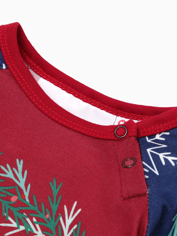 Conjuntos de Pijamas Com Uma Impressão de Hogwarts para Correspondência Familiar Harry Potter no Natal, com Meias de Natal