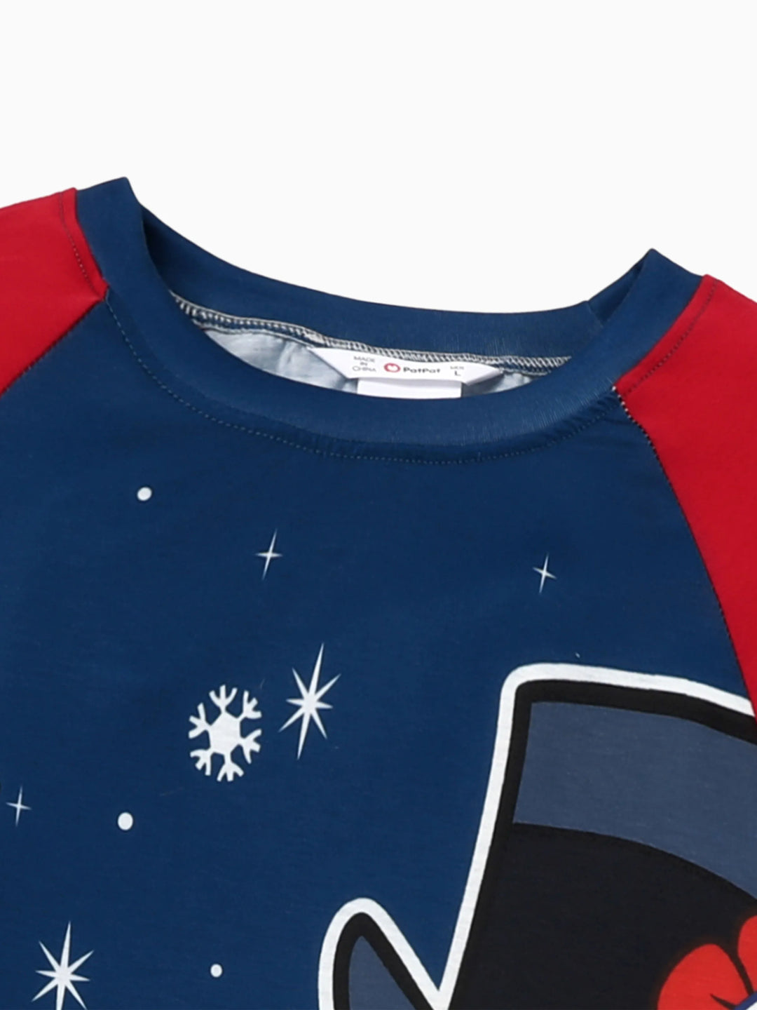 Conjuntos de Pijamas em Blocos de Cores para a Família "Frosty The Snowman" com Meias de Natal