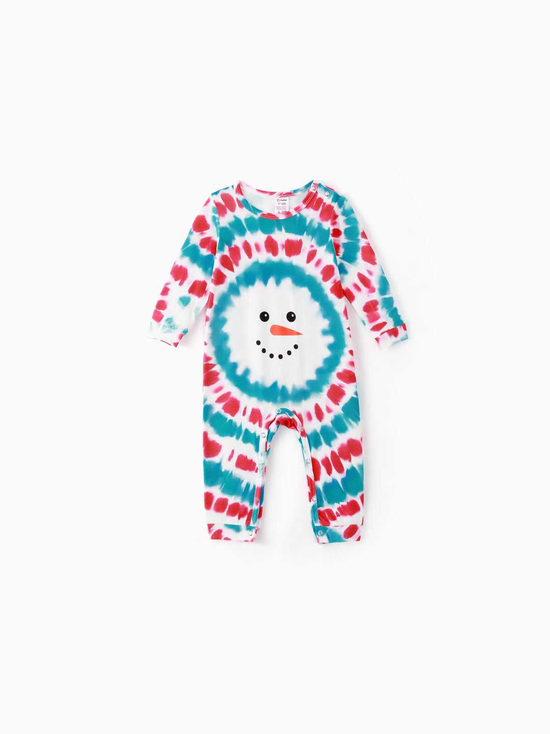 Conjuntos de Pijamas Coloridos Matchy para a Família com Impressão de Boneco de Neve de Natal e Meias Natalícias Multi-coras