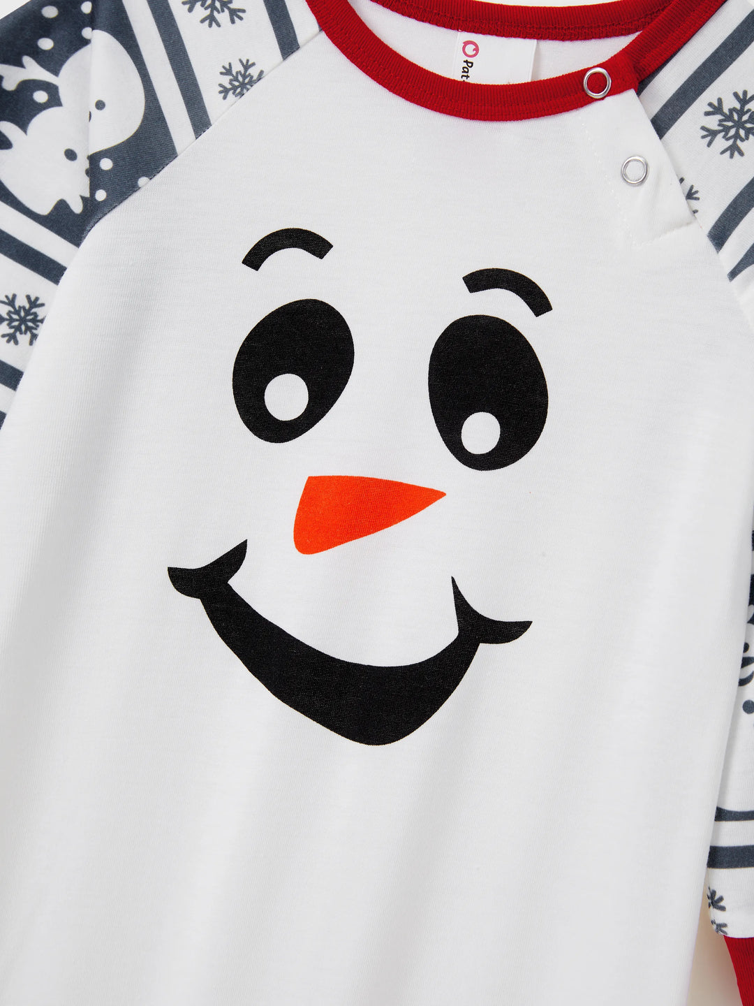 Conjuntos de Pijamas de Natal em Família com Padrão de Boneco de Neve, de Manga Longa, com Meias de Natal, Cor Cinza Escuro