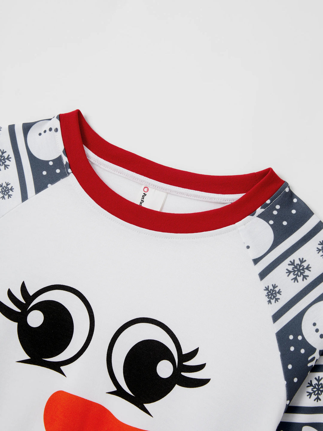 Conjuntos de Pijamas de Natal em Família com Padrão de Boneco de Neve, de Manga Longa, com Meias de Natal, Cor Cinza Escuro