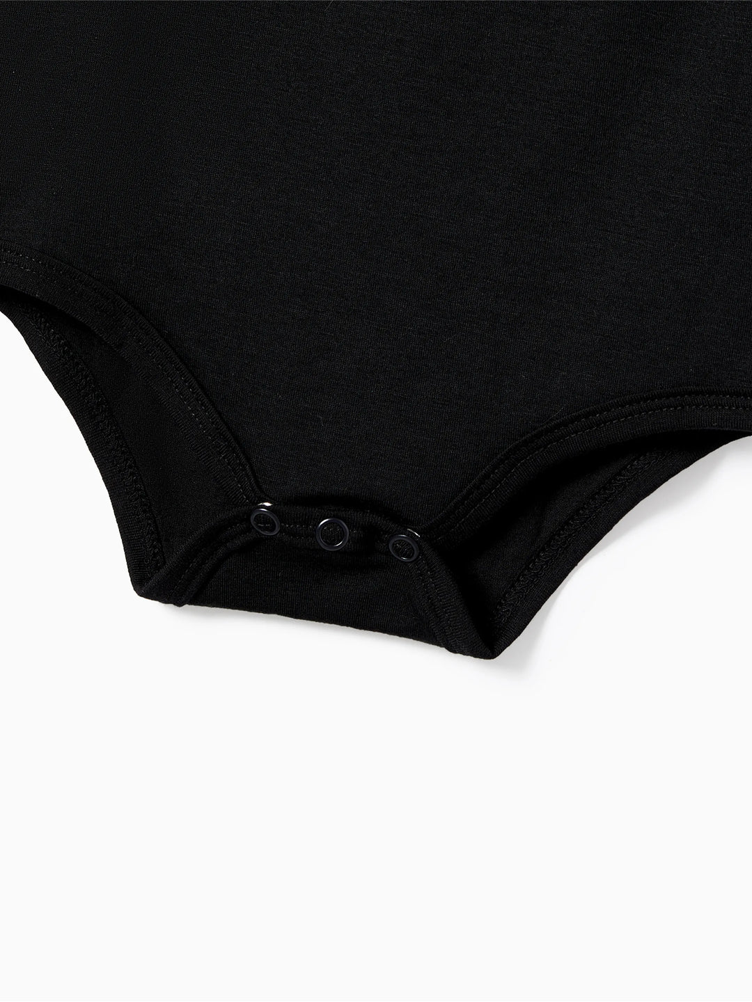 Conjuntos de Pijamas de Manga Curta em Preto com Impressão de Letras em Família e Lâmpadas Festivas para o Natal