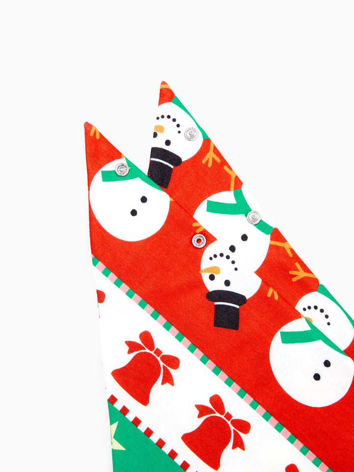 Pijamas de uma peça Conjuntos de Natal Coordenados Estampados com Zíper à Frente Impressão Holly Jolly com Meias de Natal Fundo Multicolorido