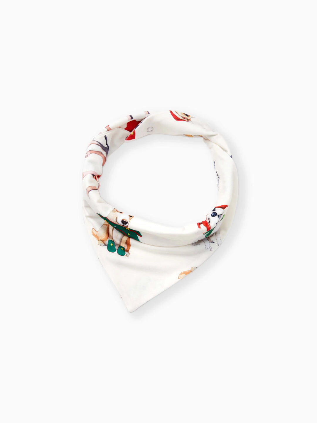 Pijamas de Natal em Família Conjunto de Pijamas com Gola para Cão Fofo e Meias de Natal Light Apricot