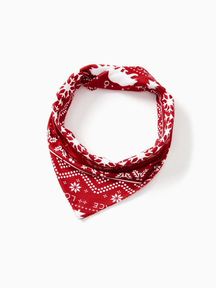 Conjuntos de Pijamas em Estampa Tradicional de Natal para a Família, com Meias de Natal Vermelhas.