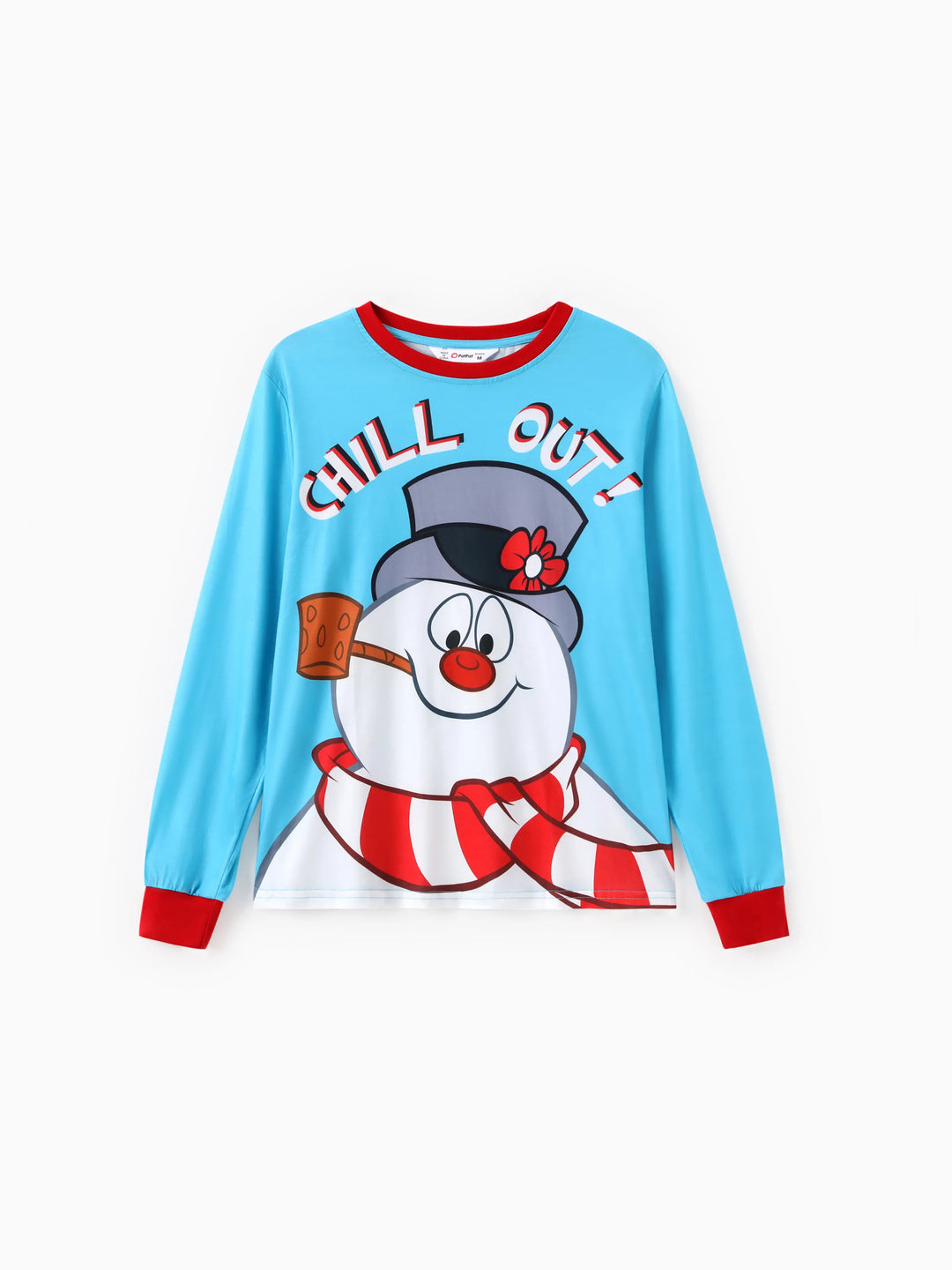 Conjuntos de Pijamas com Padrão do Boneco de Neve Frosty e Meias de Natal