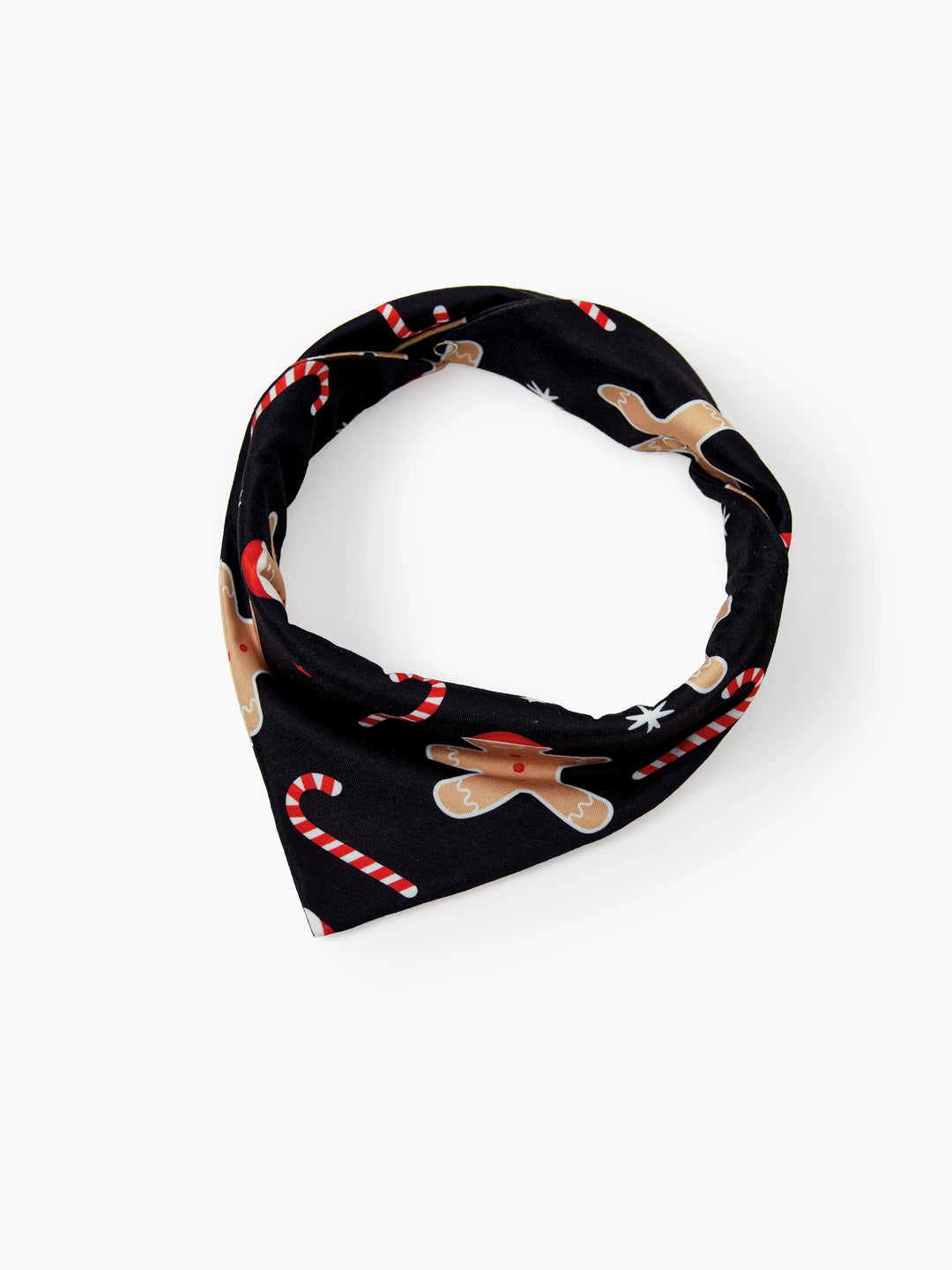 Conjunto de Pijamas de Natal Correspondentes para Família com Estampado de Bolachas de Gengibre - Pijamas Pretos com Meias de Natal Pretas