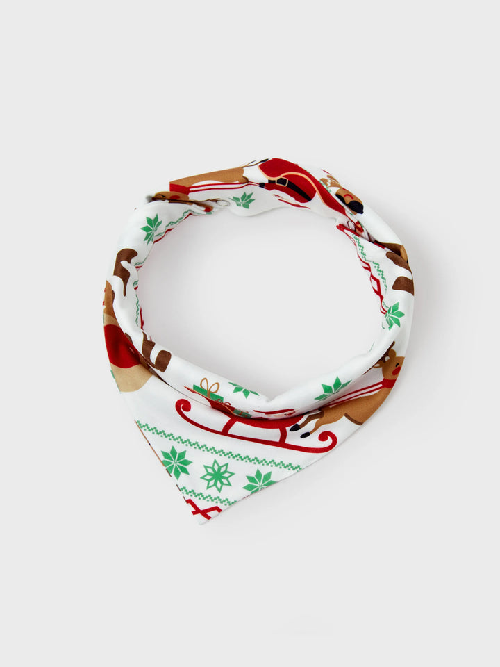 Conjunto de Pijamas em Conjunto para a Família com Motivo de Renas - Pijamas de Manga Longa com Meias de Natal Vermelhas