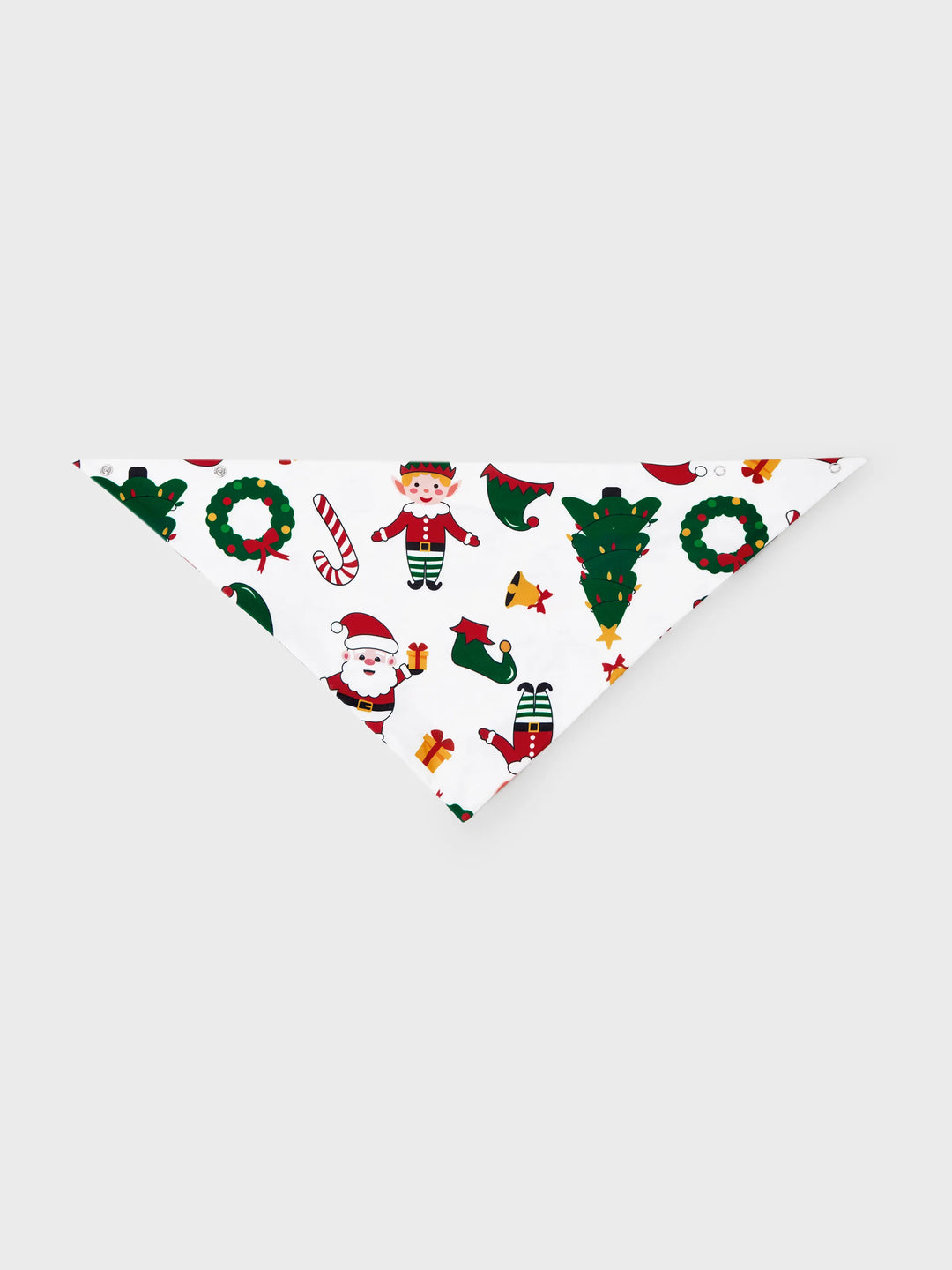 Conjunto de Pijamas Coordenação de Natal para toda a Família Estampado com Pai Natal e Árvore de Natal, Pijamas de Manga Longa com Meias de Natal Brancas