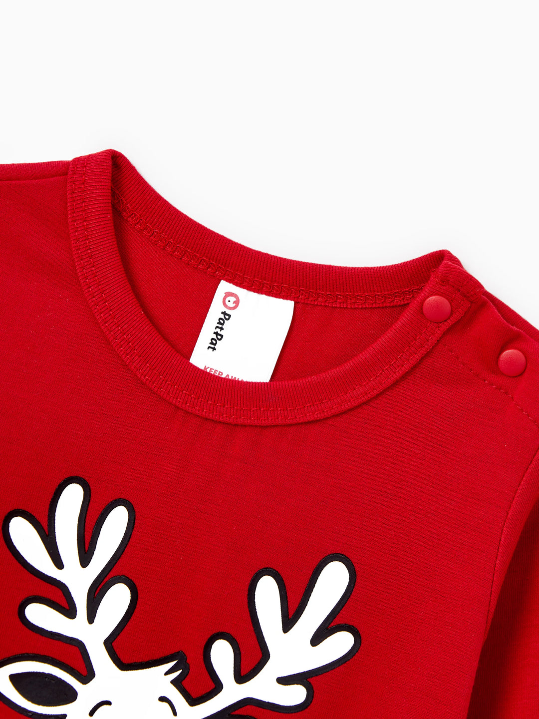 Conjunto de Pijamas em Conjunto para a Família com Estampa de Renas que Brilha no Escuro e Meias de Natal Vermelhas