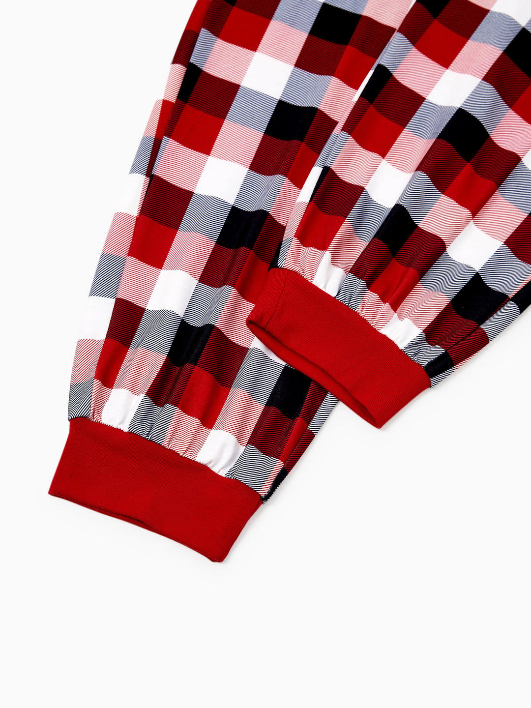 Conjunto de Pijamas em Conjunto para a Família com Estampa de Renas que Brilha no Escuro e Meias de Natal Vermelhas