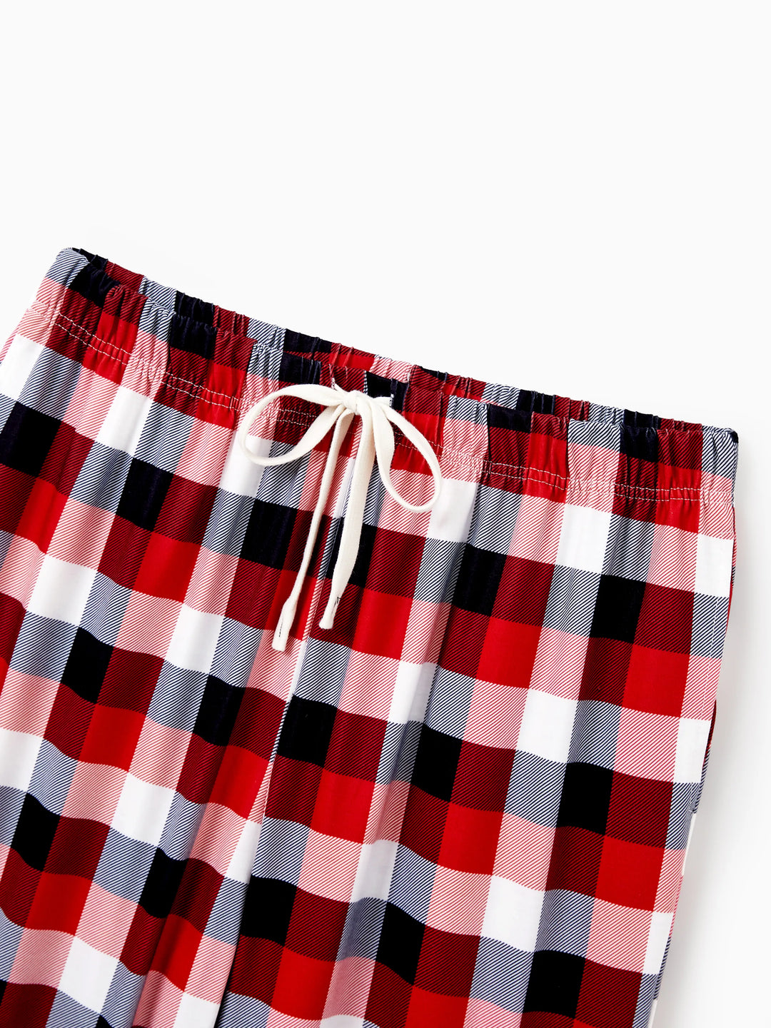Conjunto de Pijamas em Conjunto para a Família com Estampa de Renas que Brilha no Escuro e Meias de Natal Vermelhas
