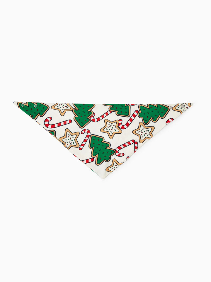 Conjunto de Pijamas em Família a Condizer para o Natal Estampado com Árvore de Natal em Vermelho e Abricot, com Meias de Natal em Abricot