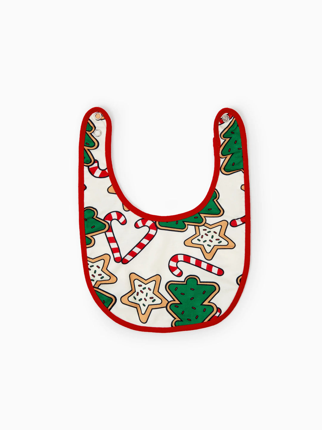 Conjunto de Pijamas em Família a Condizer para o Natal Estampado com Árvore de Natal em Vermelho e Abricot, com Meias de Natal em Abricot