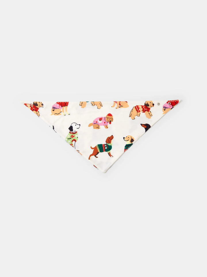 Conjunto de Pijamas Coincidentes para a Família no Natal com Vários Design de Cães e Meias de Natal em Cor Apricot