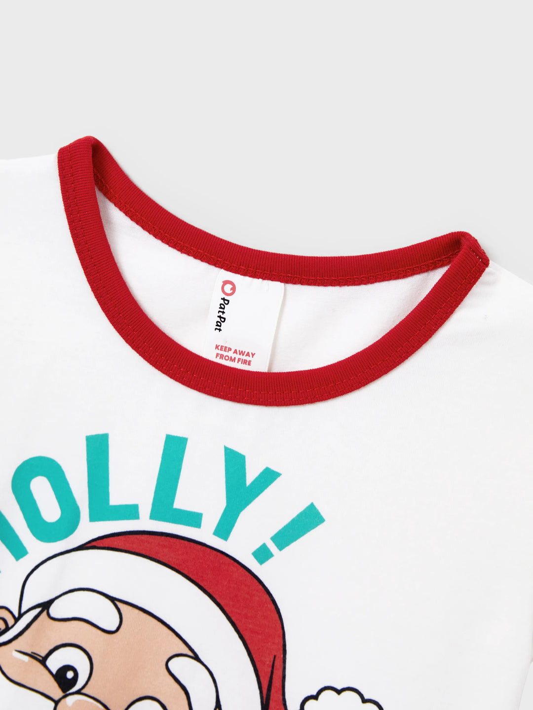 Conjunto de Pijamas de Natal em Conjunto para a Família - Pai Natal e Flocos de Neve em Riscas Vermelhas