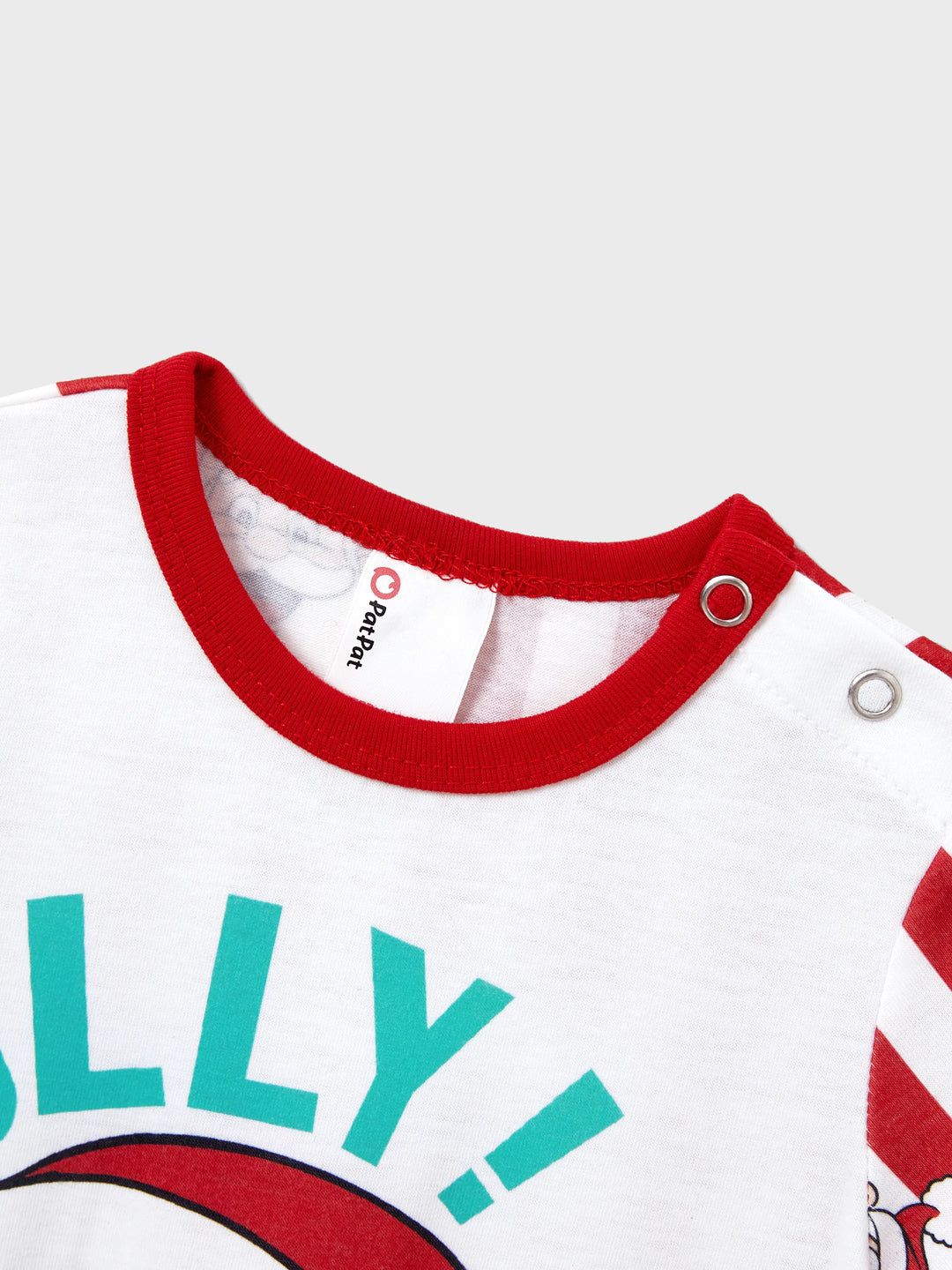 Conjunto de Pijamas de Natal em Conjunto para a Família - Pai Natal e Flocos de Neve em Riscas Vermelhas