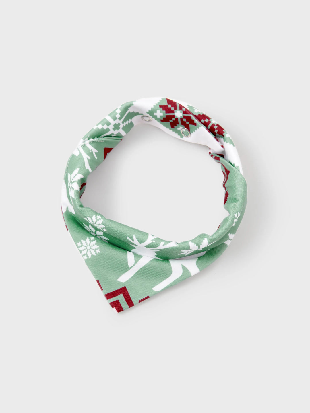 Conjunto de Pijamas de Natal para a Família com Estampado de Espírito Natalício e Flocos de Neve, incluindo Meias de Natal - Verde Claro