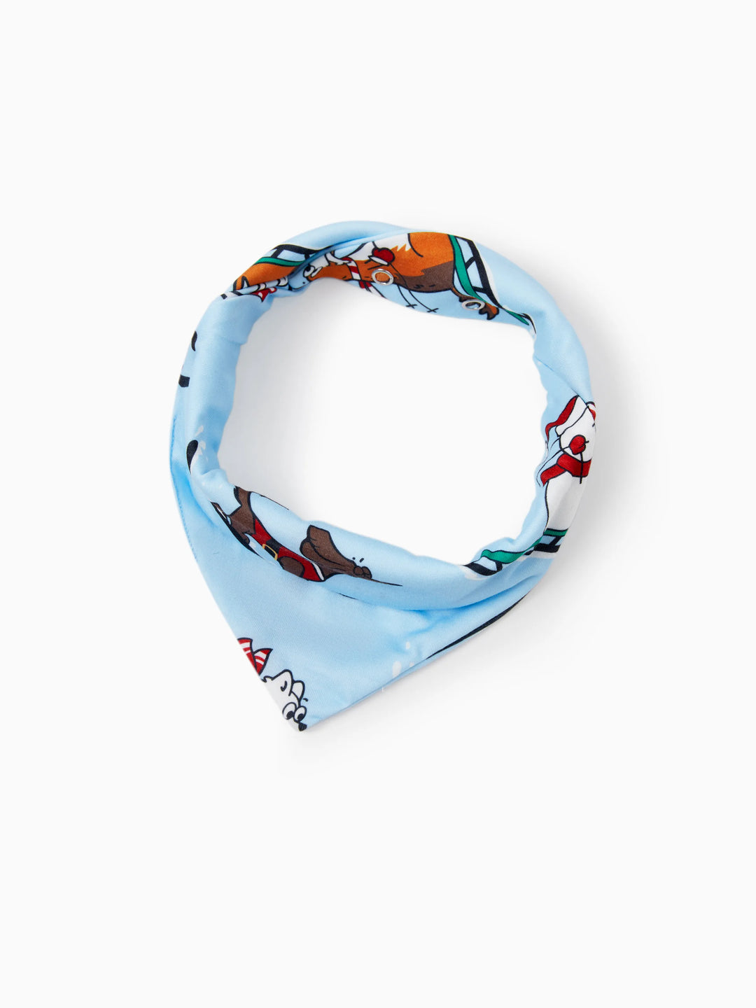 Conjunto de Pijamas de Natal para a Família com Estampa de Cães de trenó e Meias de Natal Azuis