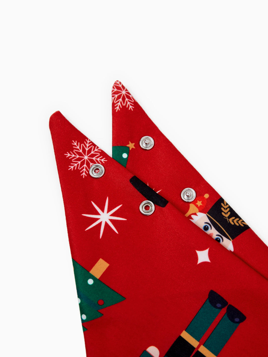 Conjunto de Pijamas Correspondentes para Família com Estampa de Quebra-Nozes e Meias de Natal em Vermelho