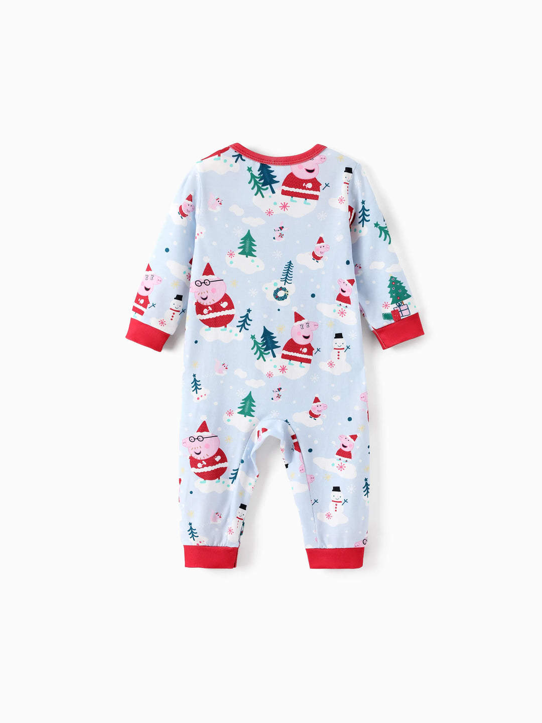 Conjunto de Pijamas de Natal da Peppa Pig para a Família em Branco, com Meias para Combinar